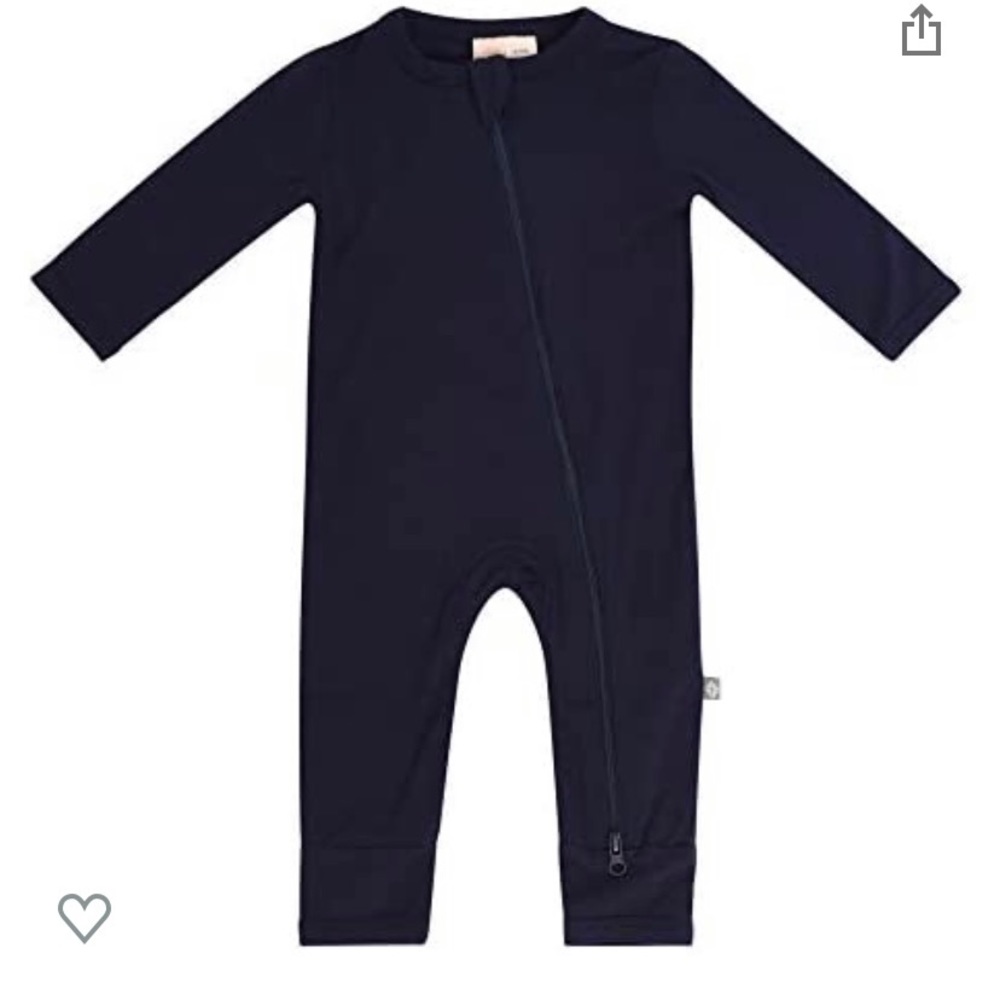 Kyte baby newborn pajamas (navy)